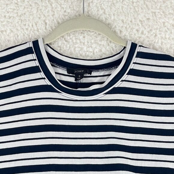 J. Crew Navy and White Striped Midi Dress - Picture 3 of 14